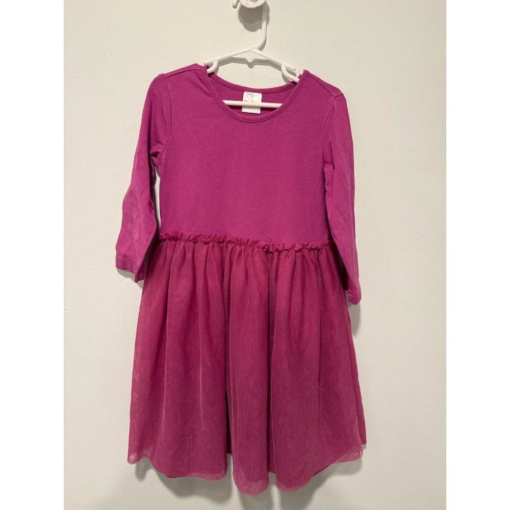 Hanna Andersson Tulle Dress 120 6-7 VGUC